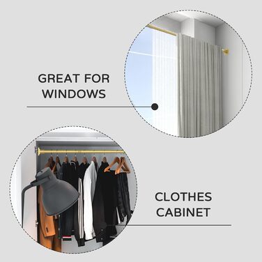 Регульована штанга для душу Goldene, 79-200 см, без свердління, натяжна, для ванної кімнати