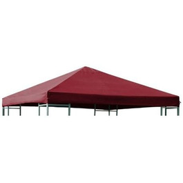 Змінний брезент даху для альтанки 3х3 метри, колір бордо-червоний, водонепроникний