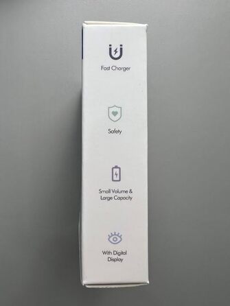 Вт PD, LED-дисплей, для iPhone 12-16, синій (білий), 10000mAh MagSafe, 22.5