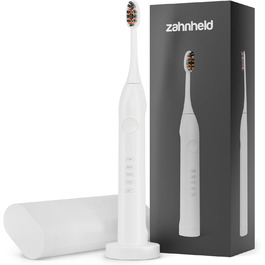 Електрична звукова зубна щітка Gero G3 з чохлом для подорожей та насадкою | 5 режимів чищення, тривалий час роботи акумулятора, білий колір