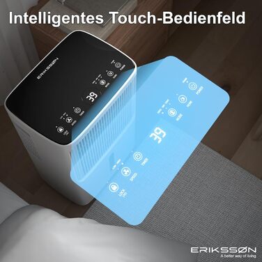 Електричний осушувач повітря з LED-дисплеєм, таймером та захистом для дітей | Осушує 16 літрів вологи на добу | Для приміщень до 70 м² | Енергоефективний осушувач з датчиком вологості | Білий