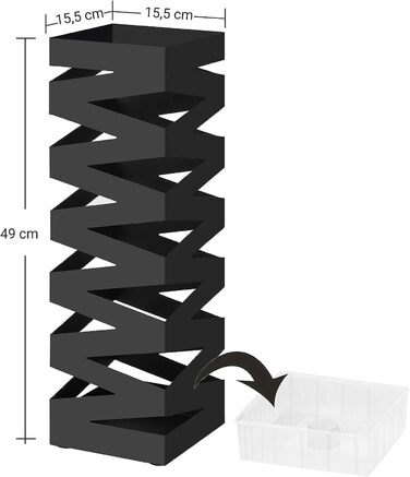 Підставка для парасольок SONGMICS 49 см чорна