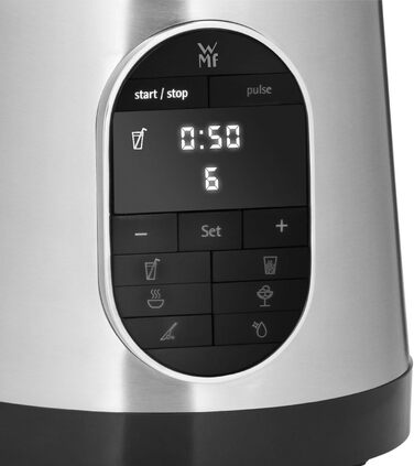 Високопродуктивний блендер WMF Kult Pro 1.600 Вт з 6 автопрограмами, 1.8л, подрібнення льоду та функцією інтервального режиму