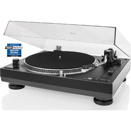 DJ-програвач Dual DTJ 301.1 USB, 33/45 об/хв, пітч-контроль, магнітна голівка, підсвітка голки, чорний