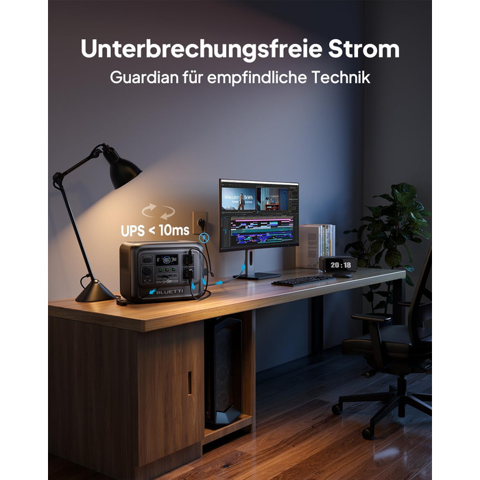 Портативна електростанція BLUETTI Elite 100 V2: 1024Wh, LFP акумулятор, 1800W (3600W пік), для кемпінгу та резервного живлення