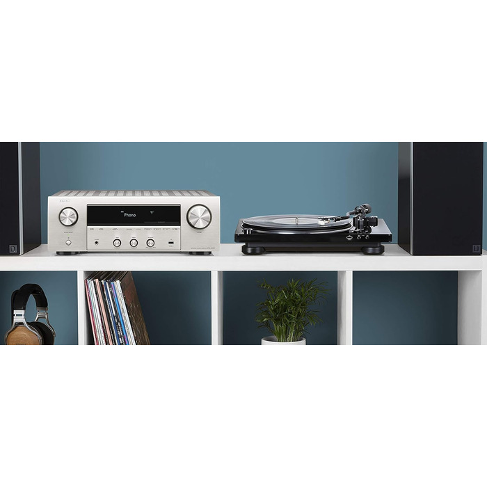 Стереоприймач Denon DRA-800H, Alexa, 5 HDMI, Фоно, Bluetooth, WLAN, DAB, AirPlay 2, HEOS, Срібло