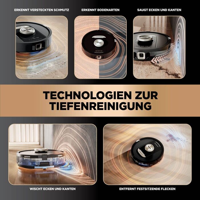 Робот-пилосос та миючий робот Shark PowerDetect RV2800ZEEU: 2-в-1, самостійне очищення, LiDAR-навігація, керування через додаток, чорний