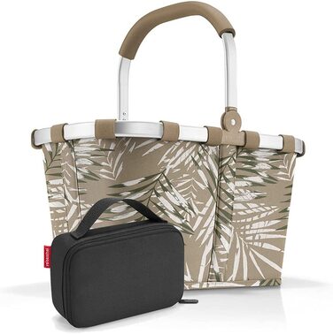 Набір сумка-переноска BK, термокейс OY, кошик для покупок SBKOY з невеликою сумкою-холодильником, (70407003) (джунглі пісок чорний)