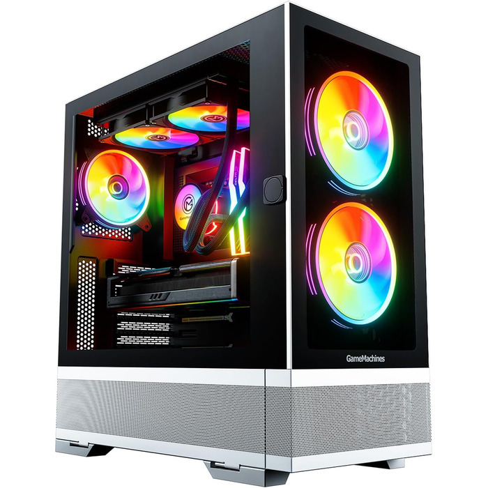 Ігровий корпус GameMachines Element Snow Edition ATX з 3 A-RGB вентиляторами