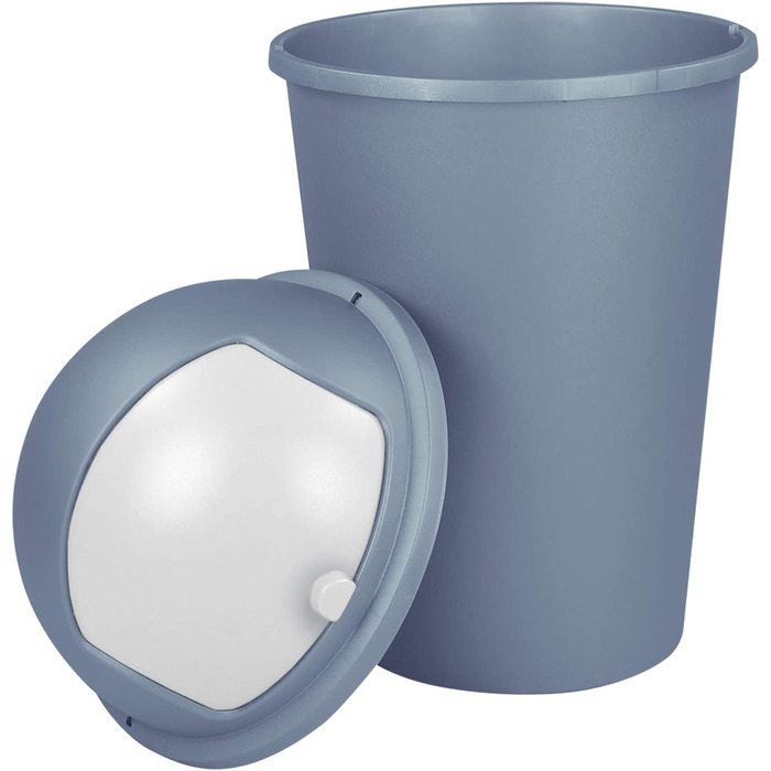 Відро для сміття 50L з смітником для ванної кімнати з косметичним відром для вибору кольору(димчасто-синій), 24