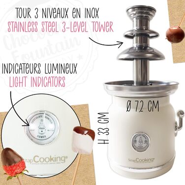 Шоколадний фонтан ScrapCooking 3897, пластик