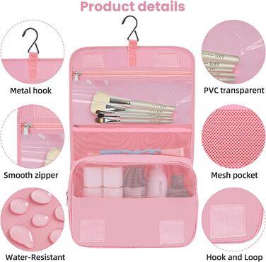 Набір органайзерів для одягу в подорож BAGAIL, 10 шт., компресійні пакувальні куби для валізи та ручної поклажі, рожевий