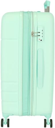 Набір валіз Movom Galaxy, блакитний, 55/68 см, ABS, з комбінаційним замком, 111 л, 6,56 кг, 4 колеса, для багажу, ручна, середній та великий, Azulon