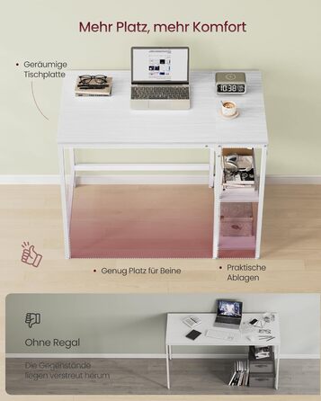 Стол письмовий VASAGLE 100x50x76 см, комп'ютерний, для офісу/дому, вінтажний стиль, коричнево-чорний