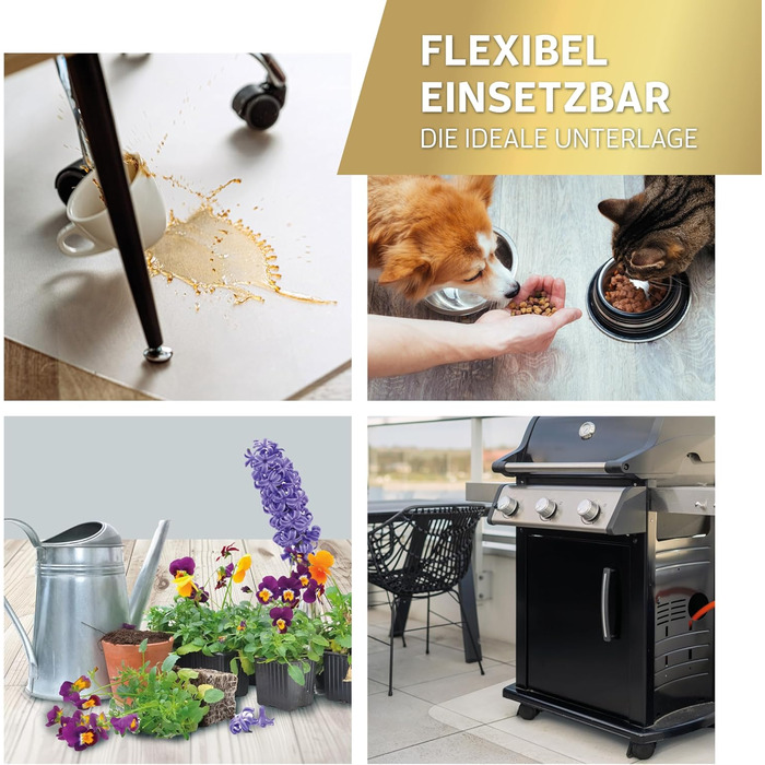 Захисна підкладка для столу Kaiser, прозора, 115x135 см - захист від подряпин, антиковзаюча