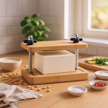 Пресс для тофу Relaxdays з бамбука та нержавіючої сталі
