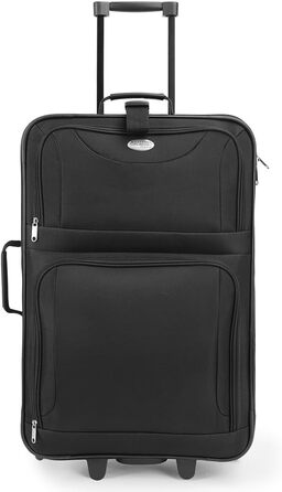 Набір валіз MONZANA® з телескопічним ручками, роликами та культурою, чорний