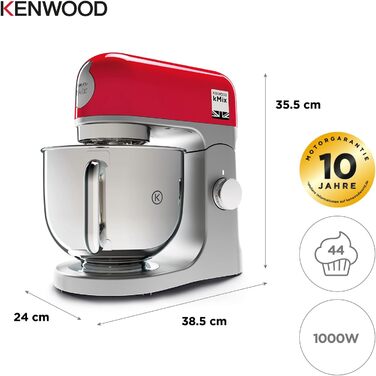 Кухонна машина Kenwood kMix KMX750BK, стандартного розміру, червона