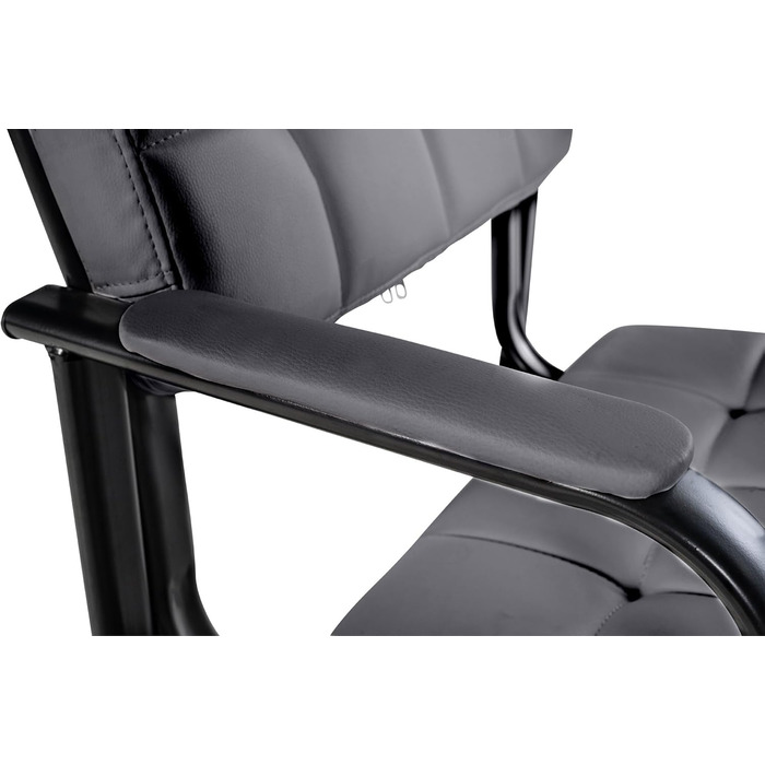 Крісло CLP Canada - оббивка з штучної шкіри, сіре, металевий каркас