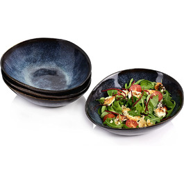 Столовий сервіз з керамограніта Токіо, набір посуду з 12 предметів на 4 персони, унікальний дизайн (набір салатниць з 4 предметів)