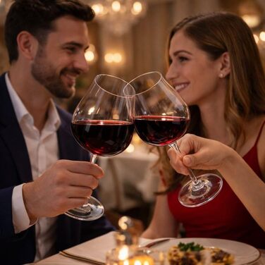 Набір келихів для вина PROST! 6 шт. 491 мл, без свинцю, для червоного та білого вина, 496 мл (набір 6 шт.)