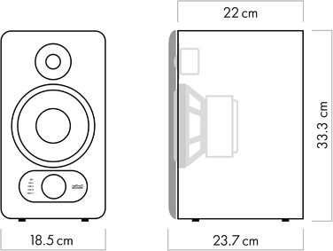 Компактні динаміки HDMI eARC Bluetooth aptX HD Активний динамік (чорний), 200