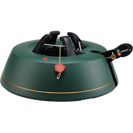 Підставка для ялинки KRINNER Comfort M, зелена, 36 см, з педаллю та тросом, для ялин висотою до 2,5 м, Made in Germany