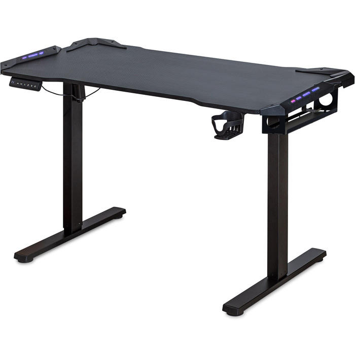 Стіл Mealux PowerDesk Carbon RGB з електрорегулюванням висоти (арт. EVO-201 Carbon / B)
