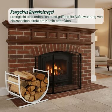 Сучасна полиця для дров Relaxdays U-подібної форми