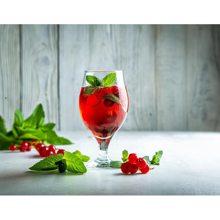 Набір келихів для пива Glasmark KROSNO 1992 Biertulpen 6 шт по 500 мл для Pils, Stout, коктейлів - для посудомийної машини