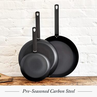 Сковорода з вуглецевої сталі Merten & Storck, 20 см, Чорна