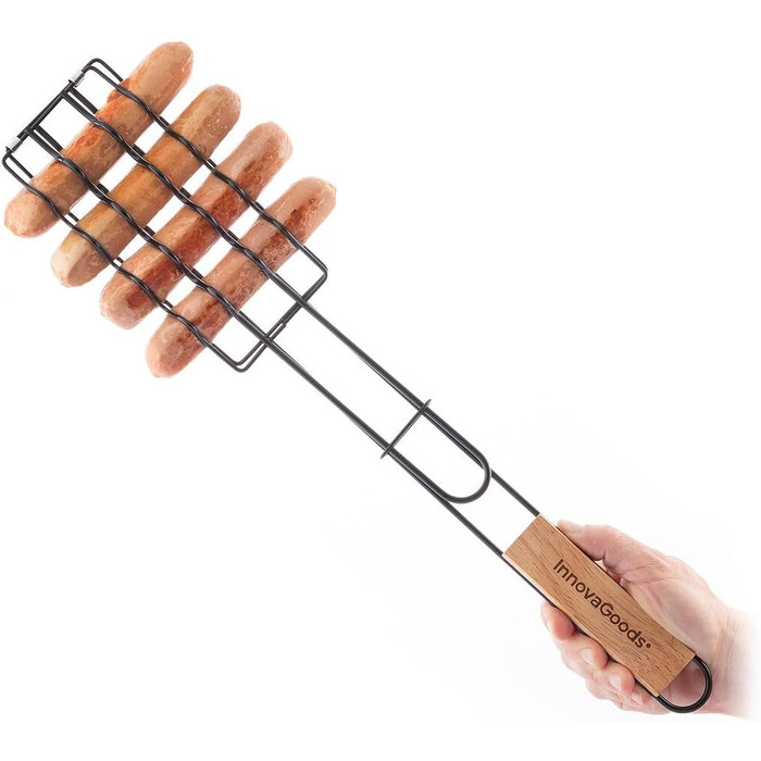 Набір для гриля InnovaGoods 12 предметів: шампури, щипці, лопатка, з нержавіючої сталі, з термостійкими ручками, у валізі, для гриля та барбекю