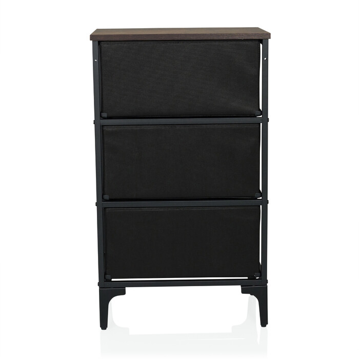 Комод AMERIKO S 45x30x77см 3 шухляди різнокольорові hjh LIVING