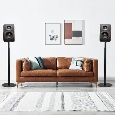 Підставка для акустики Dhouse, регульована висота, універсальна, поворотна на 360°, чорна (1 шт.)