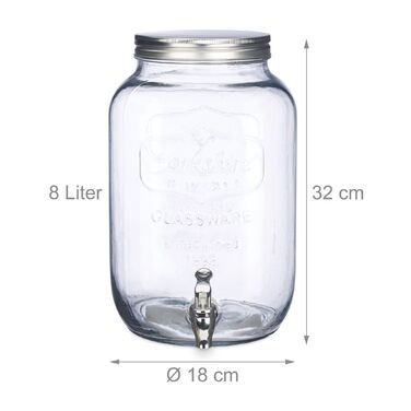 Диспенсер для напоїв Relaxdays, 8 л