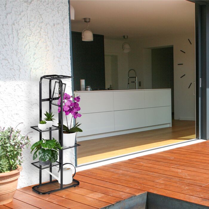 Сходинка для квітів Relaxdays з металу, 6 ярусів