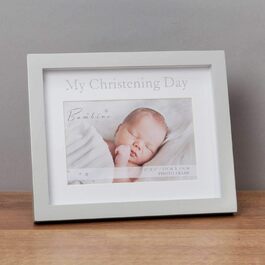 Рамка для фотографій Bambino My Christning Day, 15 x 10 см, пастельно-сіра