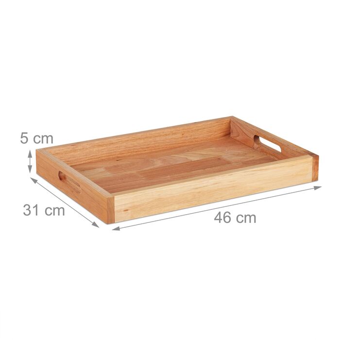 Сервірувальний піднос Relaxdays з горіхового дерева