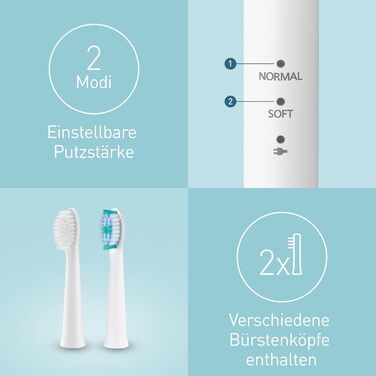 Електрична зубна щітка Panasonic EW-DM81-K503: звукова вібрація, 2 режими чищення, біла, з додатковою насадкою