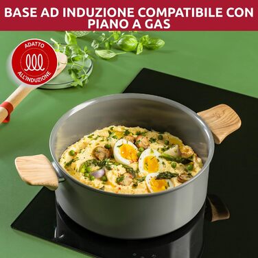 Сковорода Lagostina Vivissima 20 см з керамічним покриттям, для всіх типів плит, включаючи індукцію