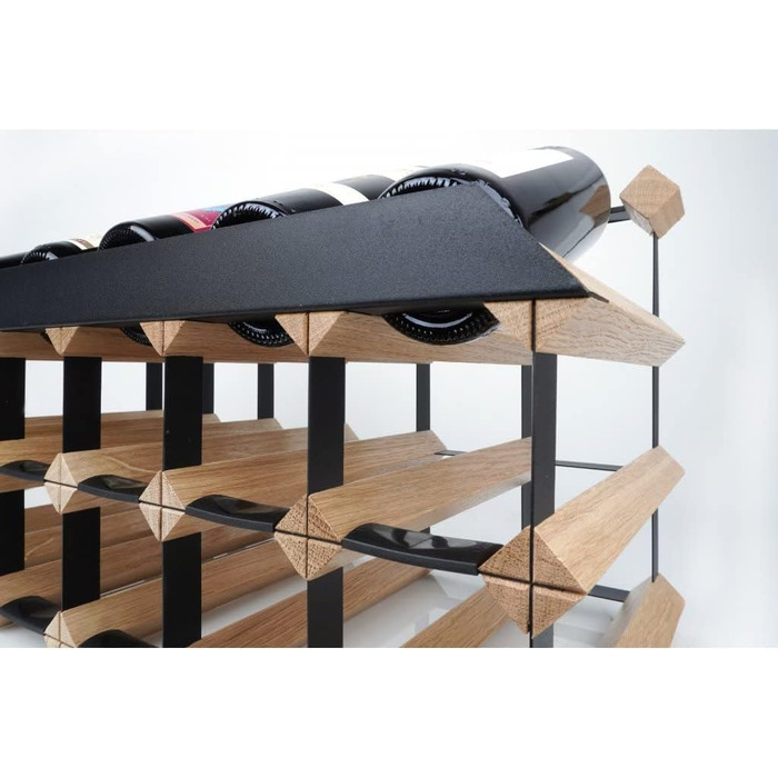 Стильна вітрина для вина RAXI™ Premium на 18 пляшок (дуб, 2 плятки)