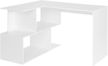 Кутовий стіл TS64ws, 120x100x77см, МДФ, білий