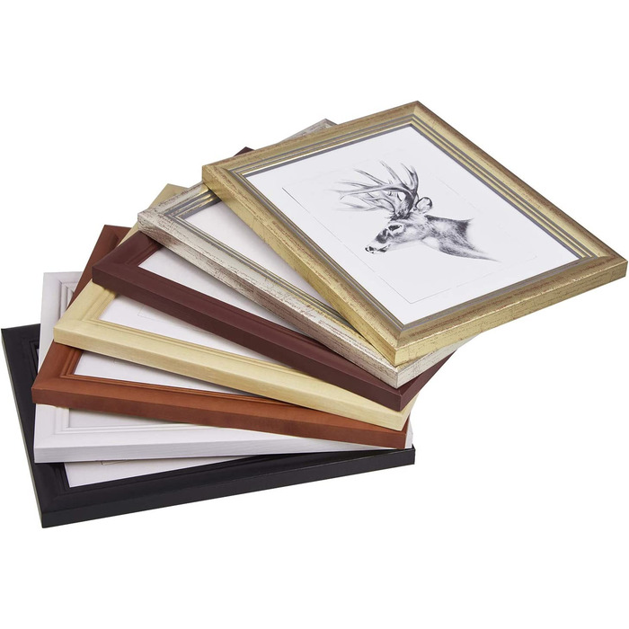Комплект з 3 рамок для фотографій в стилі Artos дерев'яна рамка Фотогалерея скляна панель, (золото, 20x30)