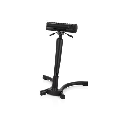 Крісло для роботи TOP WORK 33 PU чорного кольору з пінопластовим наповнювачем, металевим каркасом та регульованою висотою. hjh OFFICE