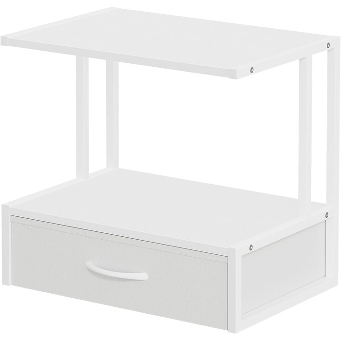 Підставка для принтера на стіл з ящиком для документів, органайзер для офісу, підставка для принтера, факсу, сканера (білий)