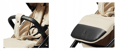 Дитячий прогулянковий візок 4BABY Xplode, алюмінієвий, у відтінках коричневого та бежевого