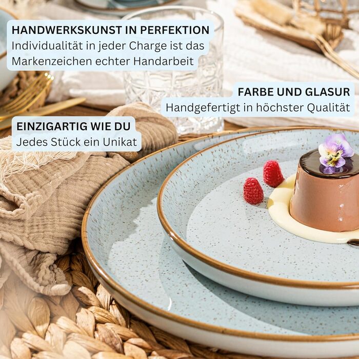 Набір кавових чашок SÄNGER Rio (6 шт.) з кераміки, 430 мл, для кави та чаю, безпечні для миття в посудомийній машині та використання в мікрохвильовій печі, VALUE COLLECTION