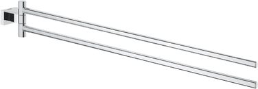 Тримач рушників GROHE Essentials, 2-х стійковий, поворотний, для свердління, з кріпленням, хром, 40371001