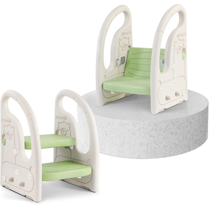 Триттхокер для дітей Onasti з 2 ступенів, регульована висота, зелений