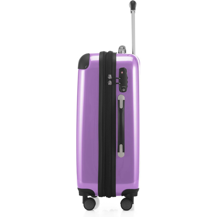 Набір валіз Hauptstadtkoffer Alex: 3 валізи (55 см, 65 см, 75 см), ABS+PC, TSA, фіолетовий